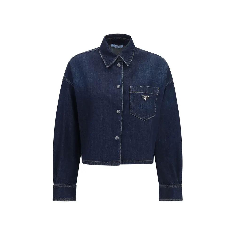 Prada Blue Cotton Denim Jacket