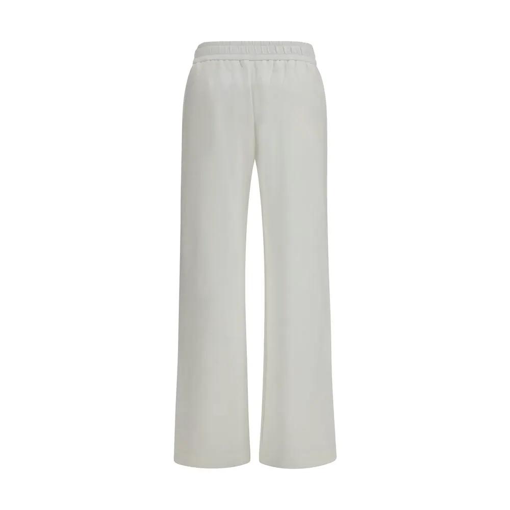 Moncler White Cotton Casual Pants
