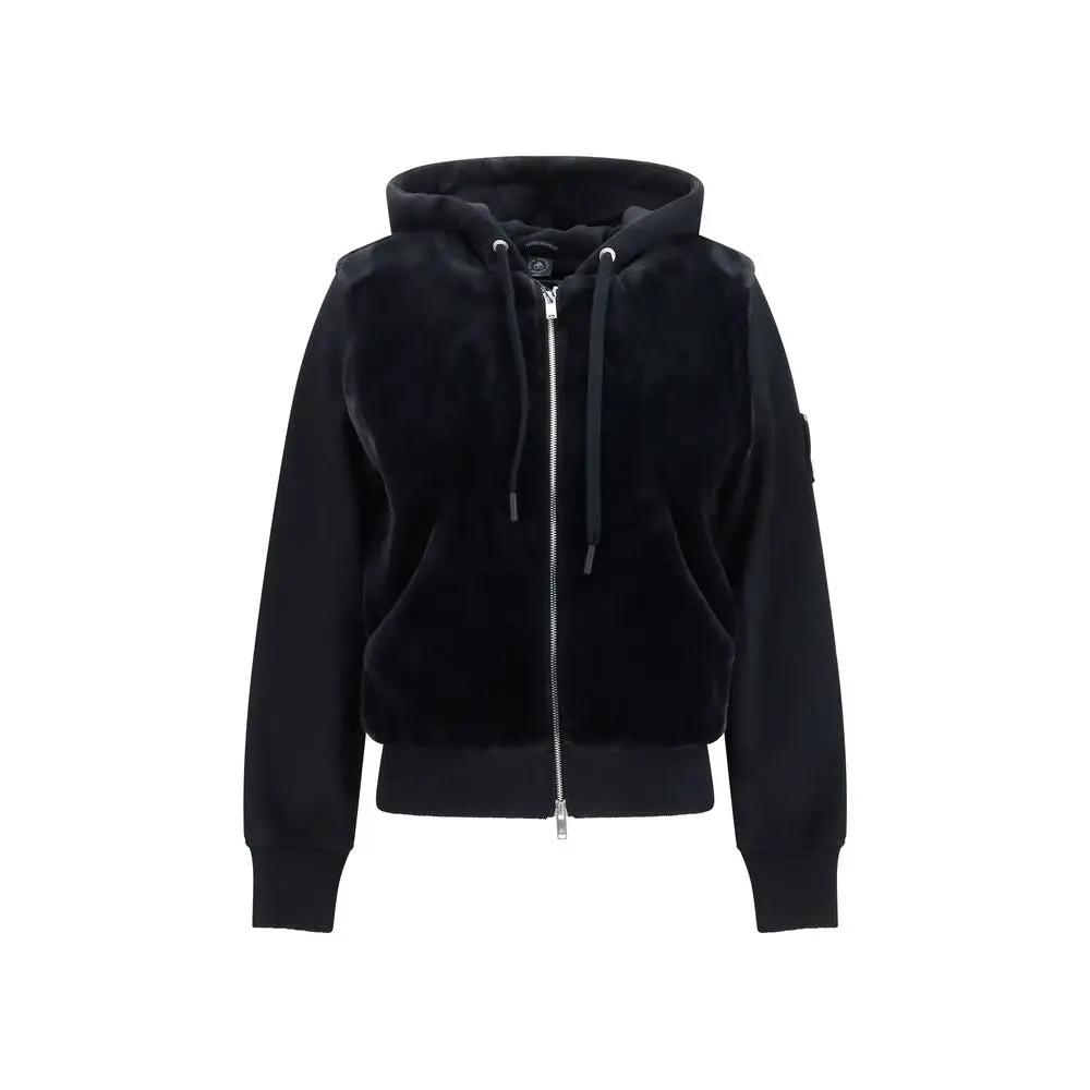 Moose Knuckles Black Cotton Sweatshirt