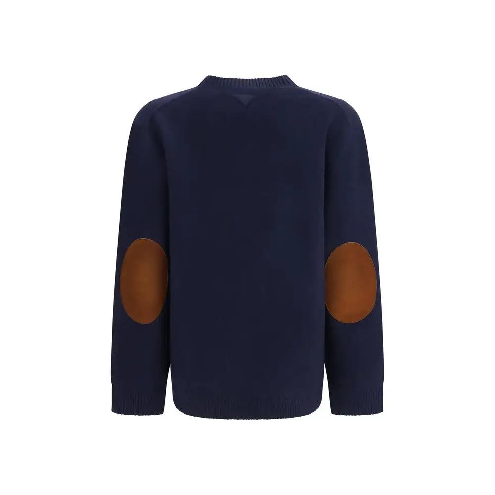 Prada Blue Wool Oves Aries Sweatshirt