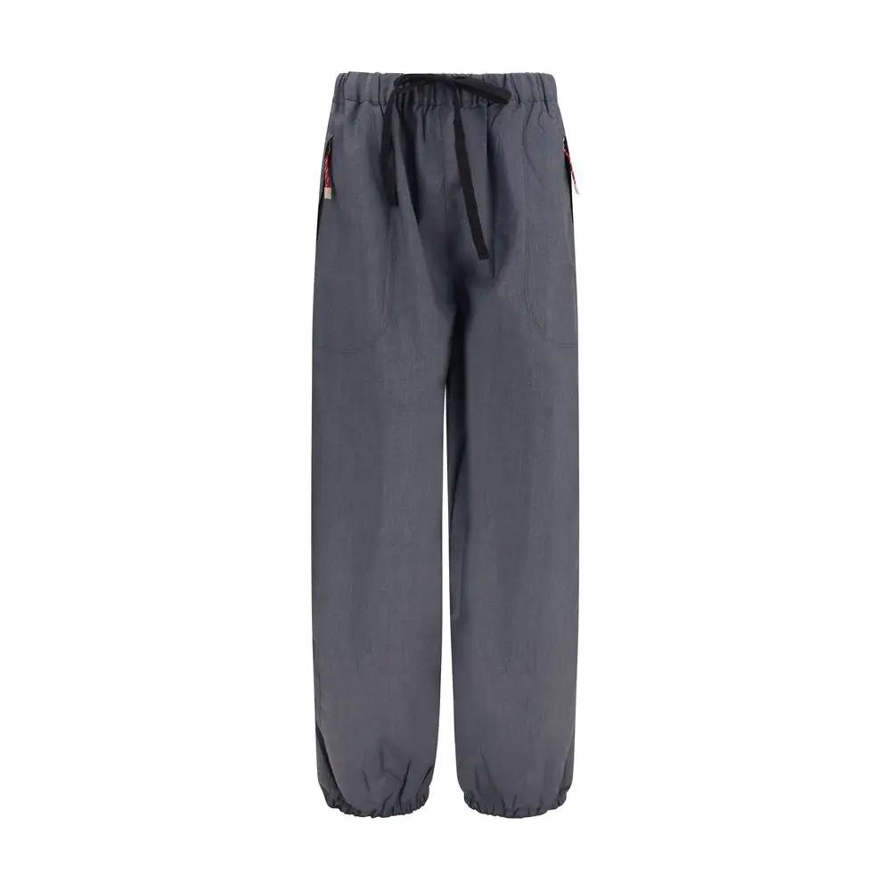Prada Gray Wool Oves Aries Casual Pants