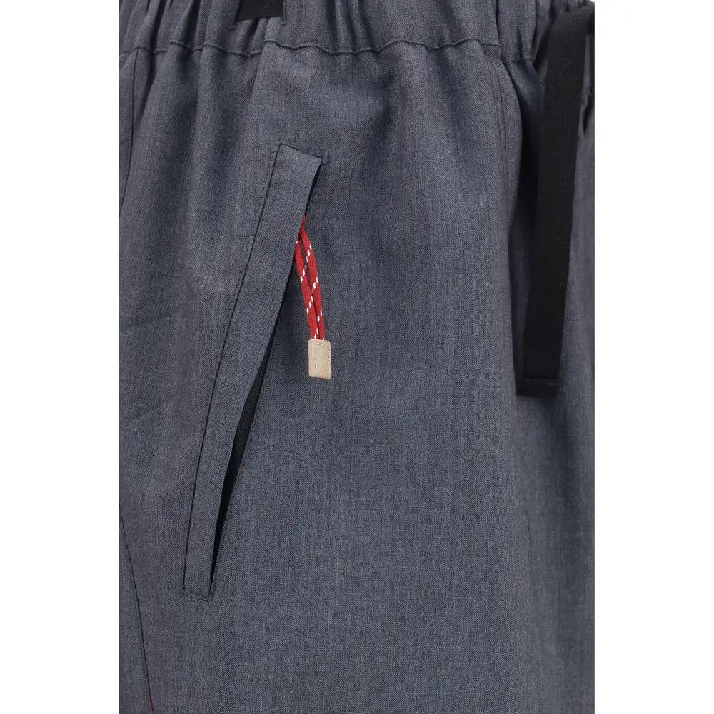Prada Gray Wool Oves Aries Casual Pants