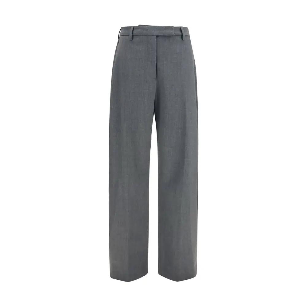 The Latest Gray Polyester Dress Pants