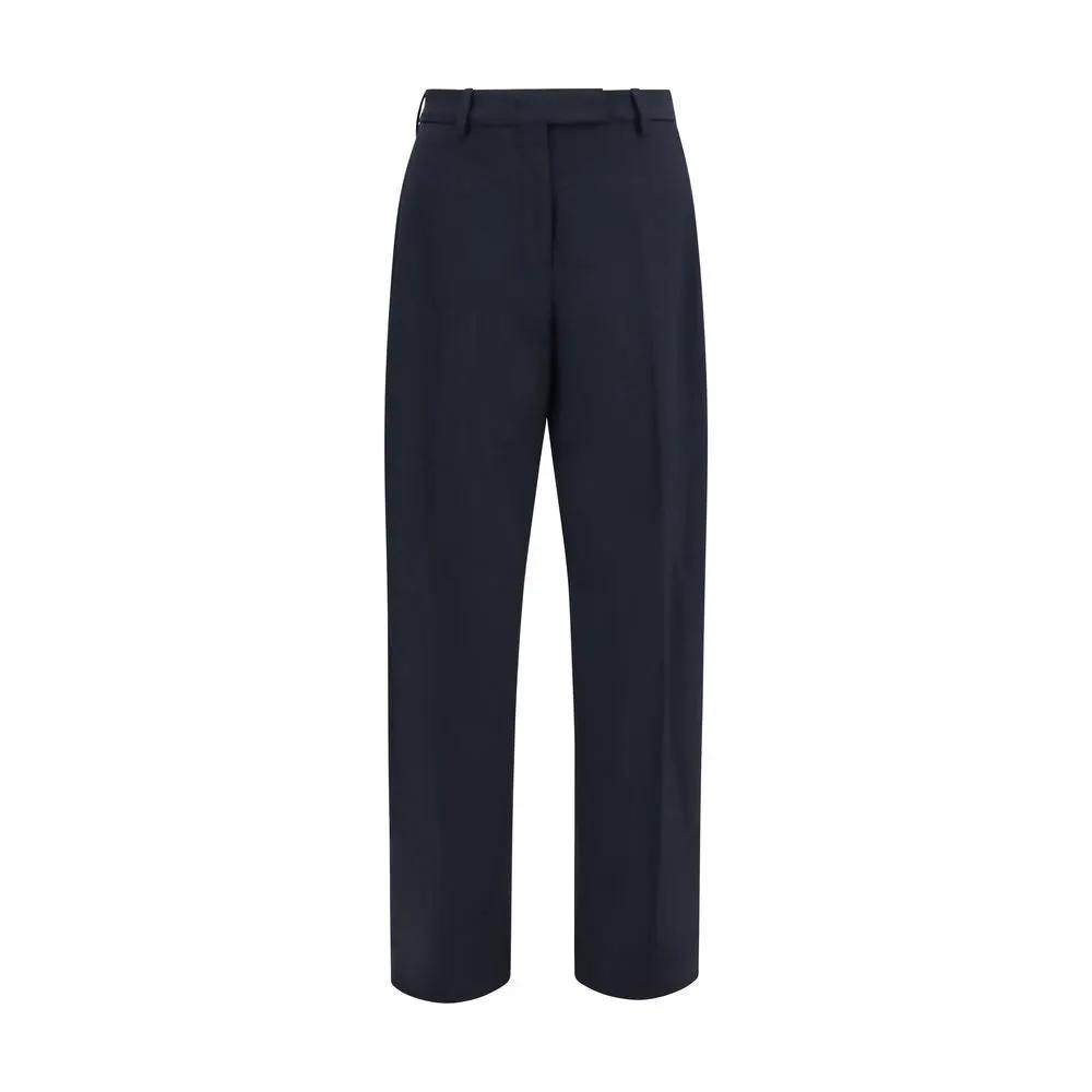 The Latest Blue Polyester Dress Pants