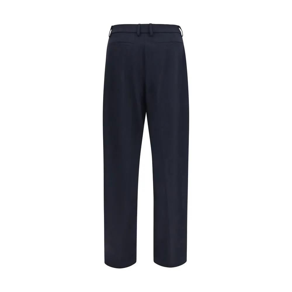 The Latest Blue Polyester Dress Pants