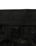 Dolce & Gabbana Black All Over Logo Print Sheer Pantyhose Underwear