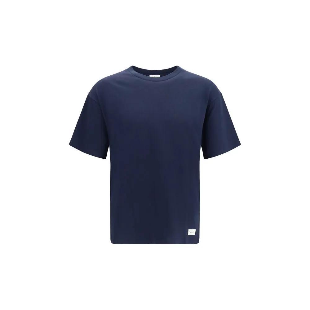 Saint Laurent Saint Laurent Blue Cotton T-Shirt