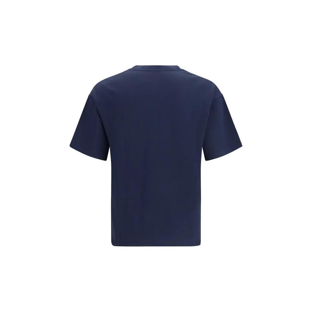 Saint Laurent Saint Laurent Blue Cotton T-Shirt