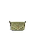 Saint Laurent Saint Laurent Bicolor Suede Leather Shoulder Bag