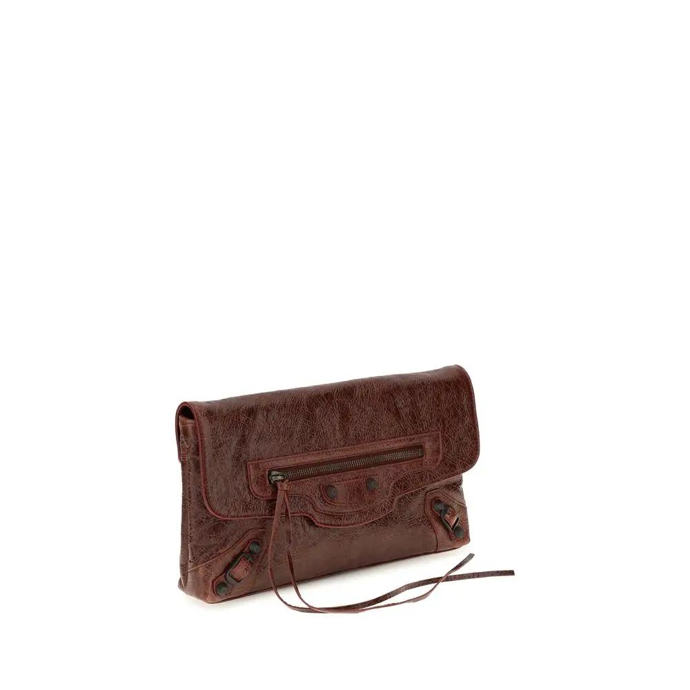 Balenciaga Balenciaga Bordeaux Lamb Ovis Aries Aries Clutch Bag
