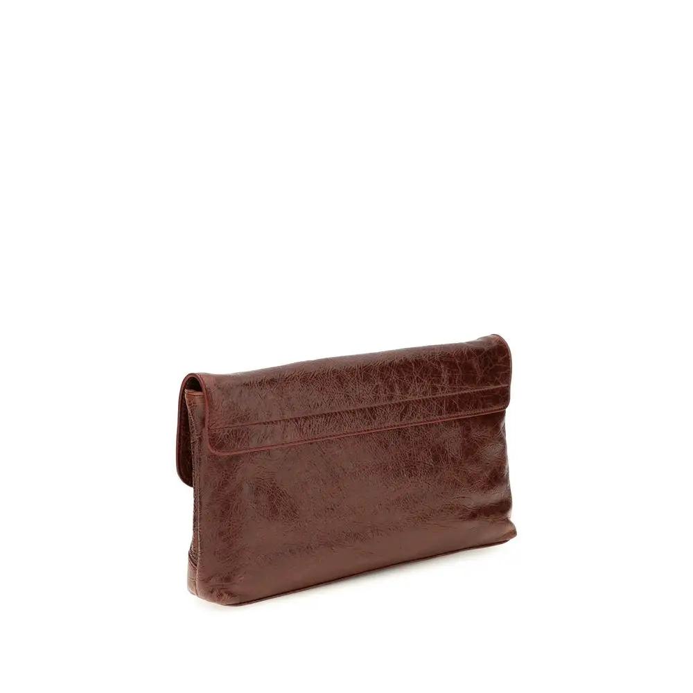 Balenciaga Balenciaga Bordeaux Lamb Ovis Aries Aries Clutch Bag