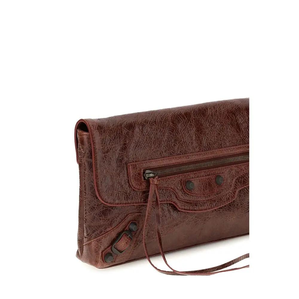 Balenciaga Balenciaga Bordeaux Lamb Ovis Aries Aries Clutch Bag