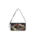 Valentino Garavani Valentino Garavani Black Satin Shoulder Bag