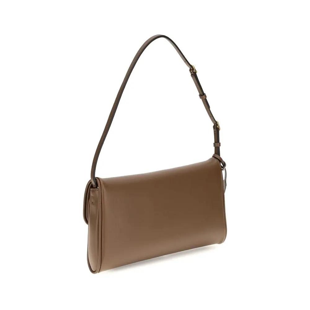 Valentino Garavani Valentino Garavani Brown Calf Leather Bos Taurus Shoulder Bag