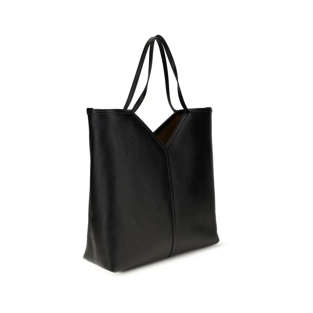 Saint Laurent Saint Laurent Black Calf Leather Bos Taurus Shoulder Bag