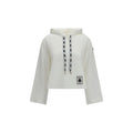 Moncler Moncler White Cotton Sweatshirt