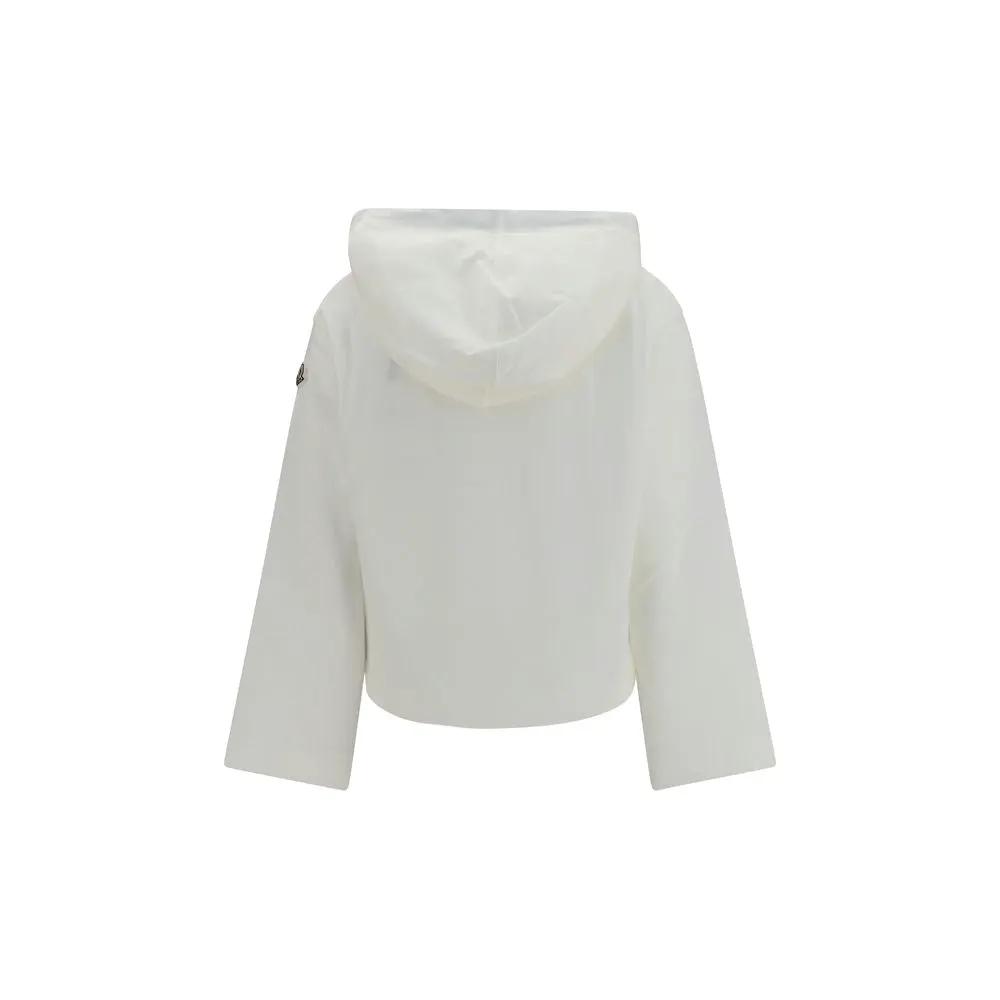 Moncler Moncler White Cotton Sweatshirt