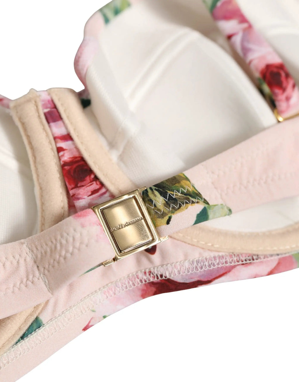 Haut de bikini armatures Dolce & Gabbana imprimé floral rose