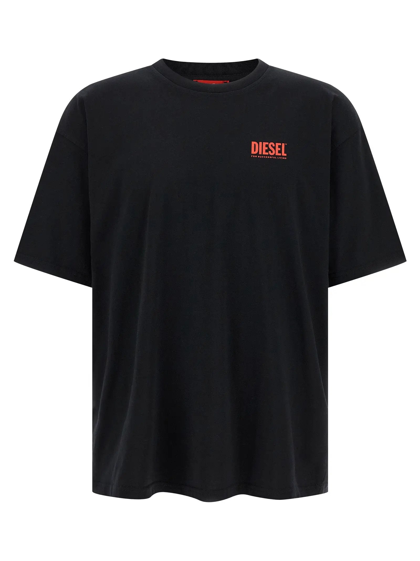 Diesel Black Cotton T-Shirt