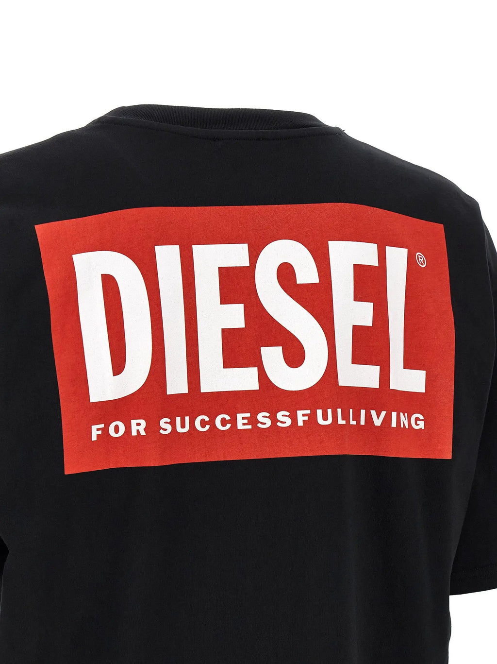 Diesel Black Cotton T-Shirt