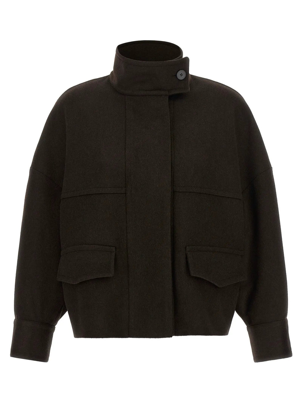 Alberto Biani Alberto Biani Brown Wool Bomber