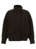 Alberto Biani Alberto Biani Brown Wool Bomber