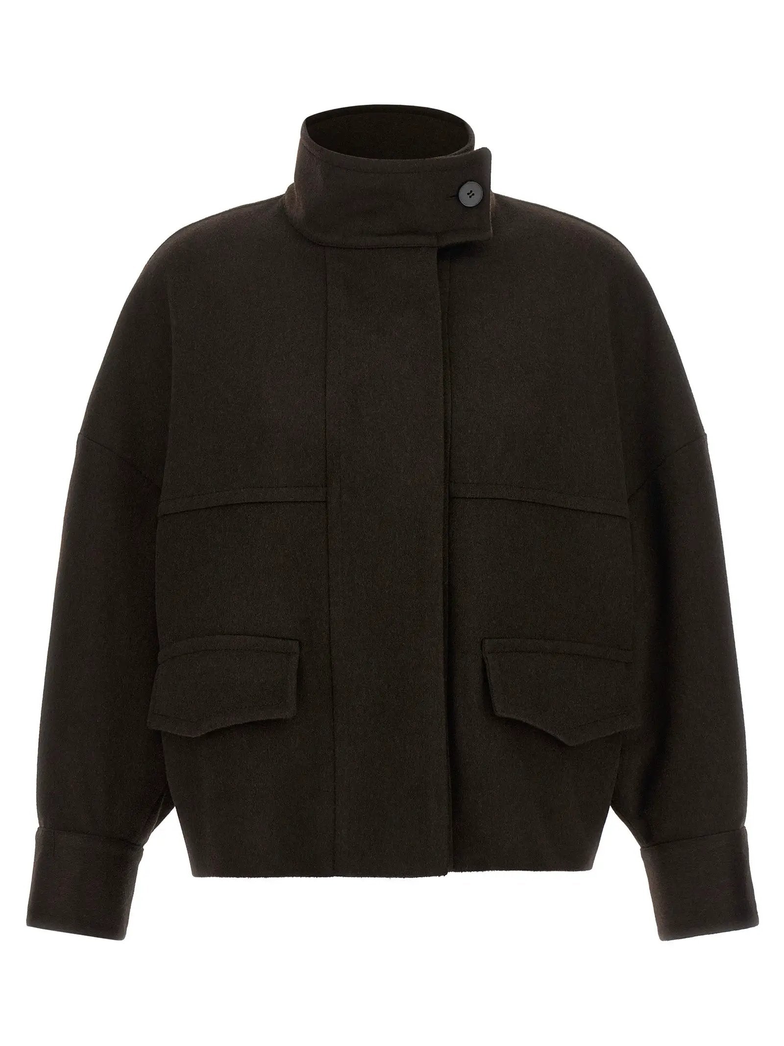 Alberto Biani Alberto Biani Brown Wool Bomber