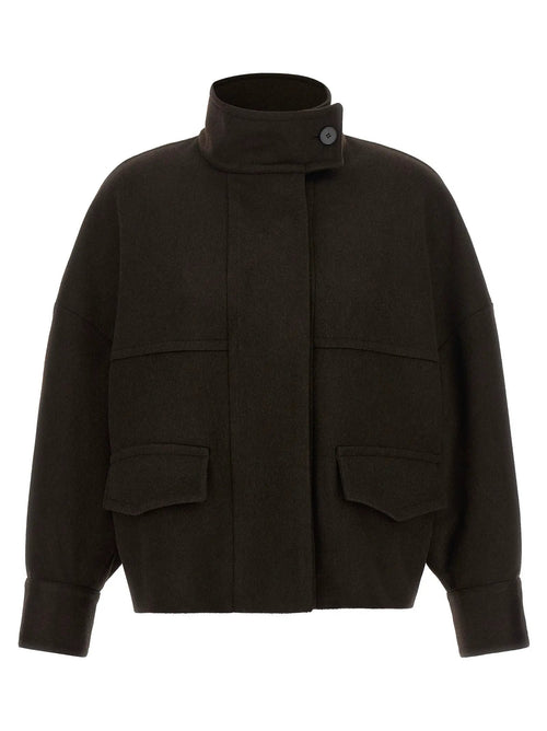 Alberto Biani Alberto Biani Brown Wool Bomber