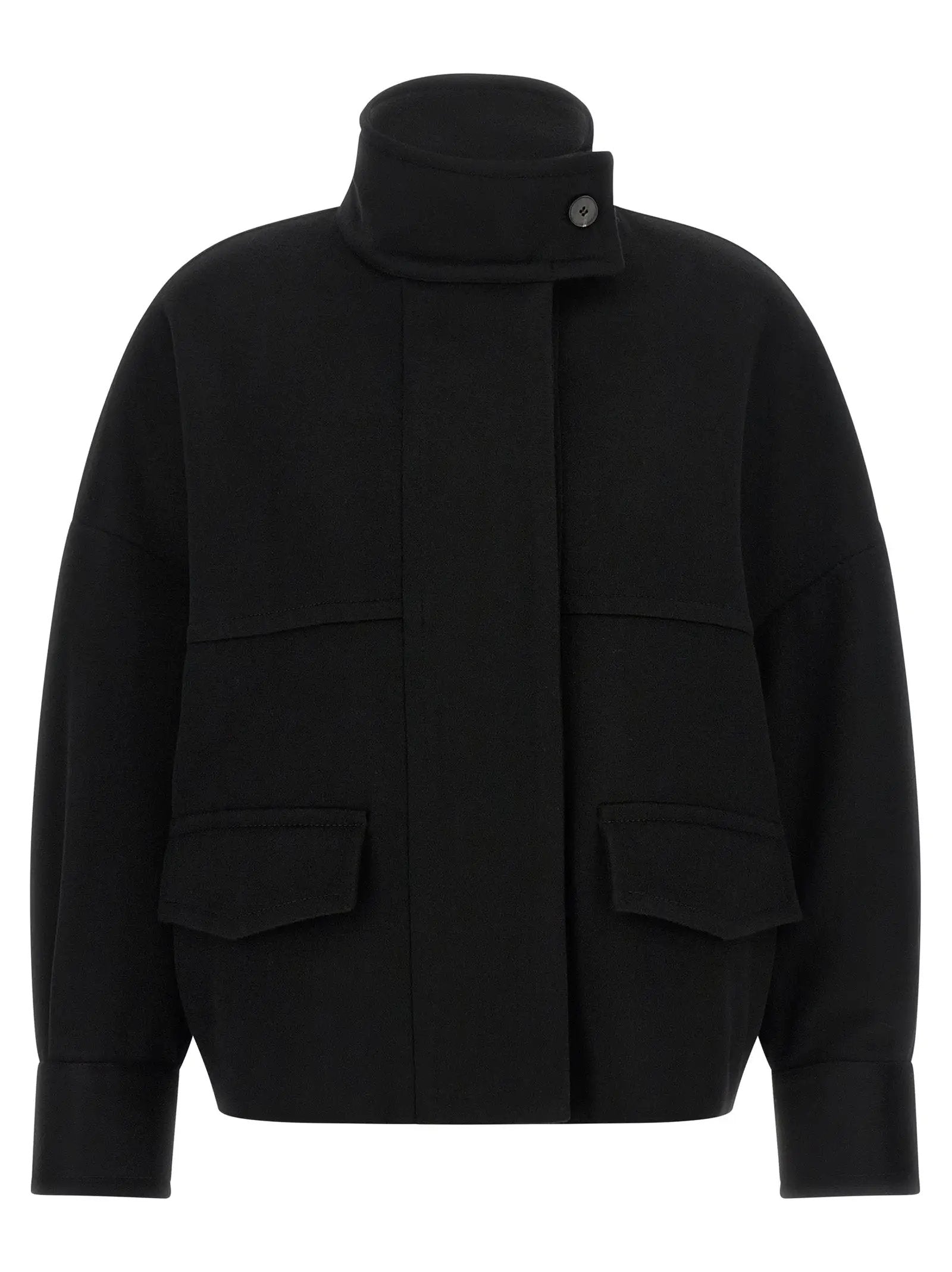 Alberto Biani Alberto Biani Black Wool Bomber
