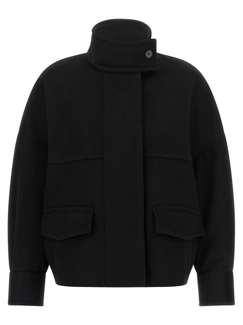 Alberto Biani Alberto Biani Black Wool Bomber