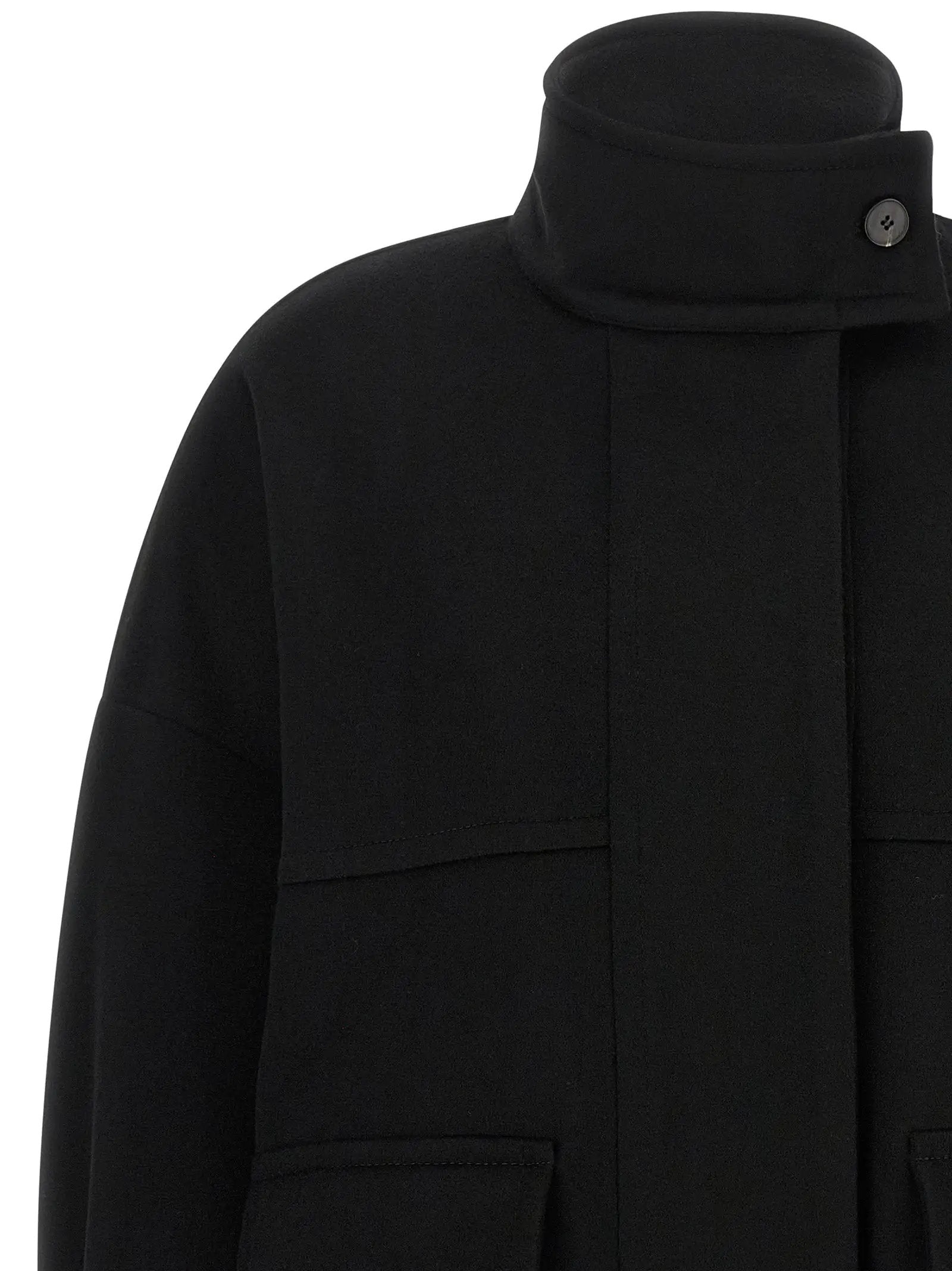 Alberto Biani Alberto Biani Black Wool Bomber