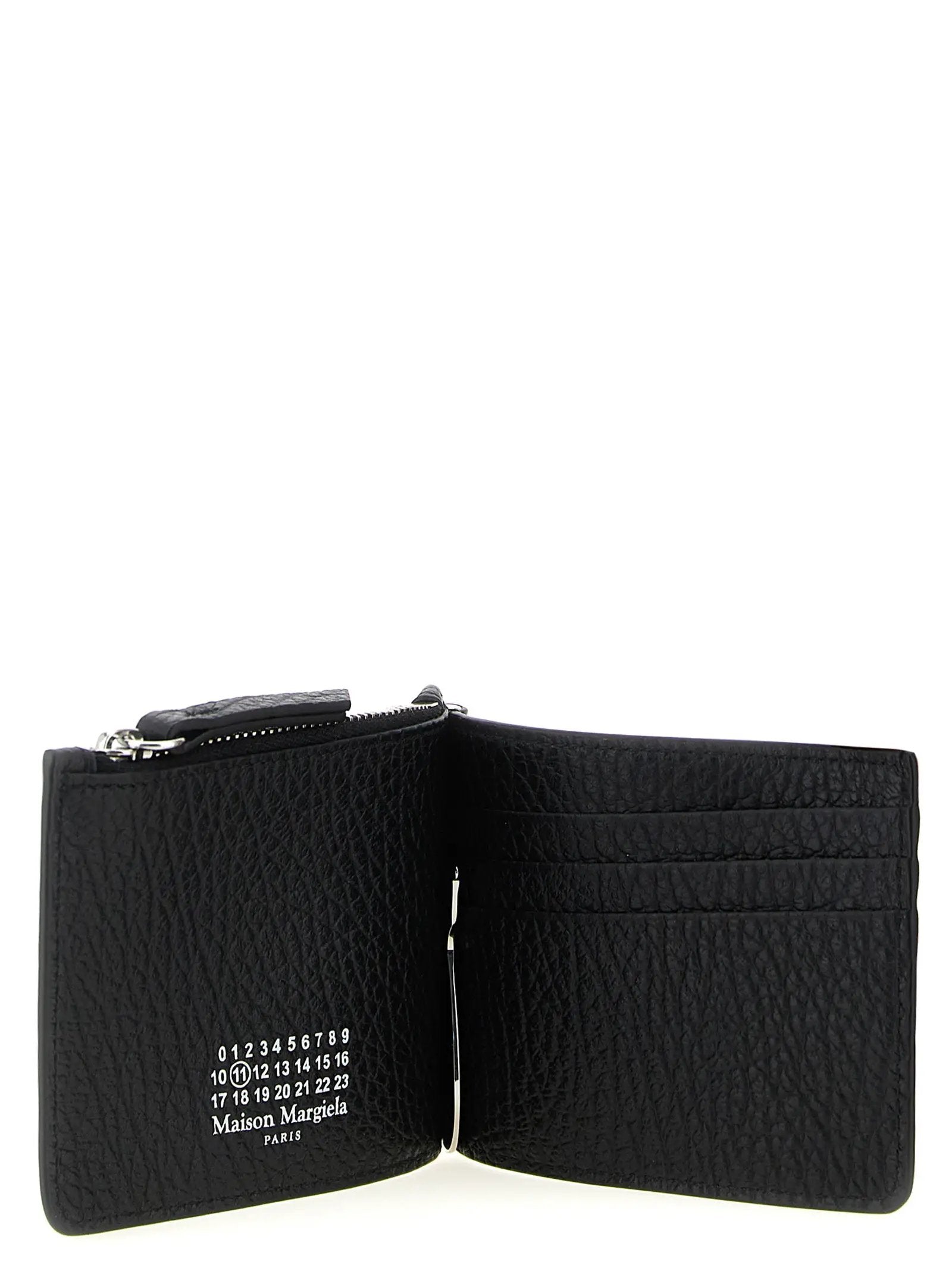 Maison Margiela Black Calfskin Leather Wallet