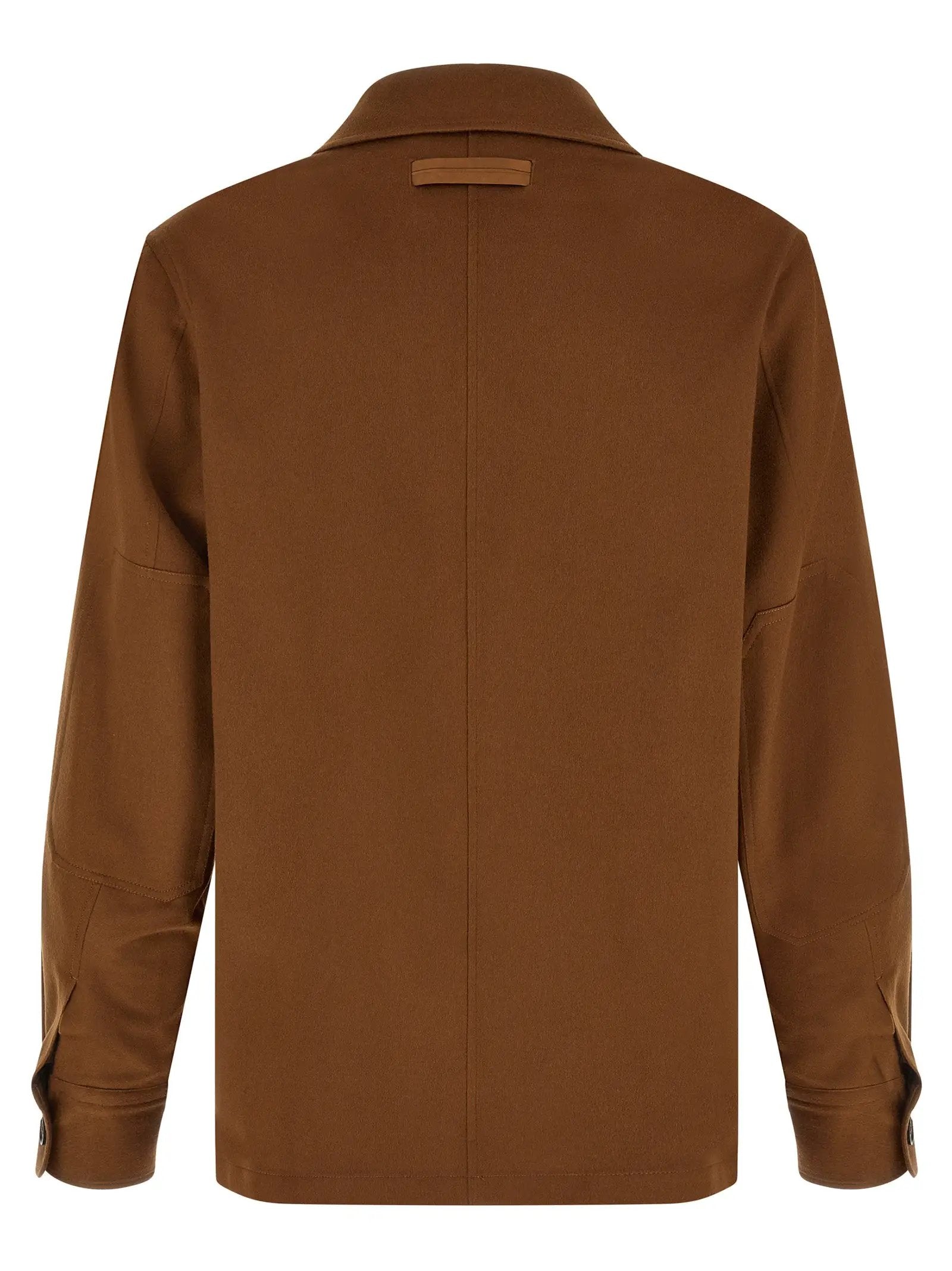 ZEGNA Brown Cashmere Blouse