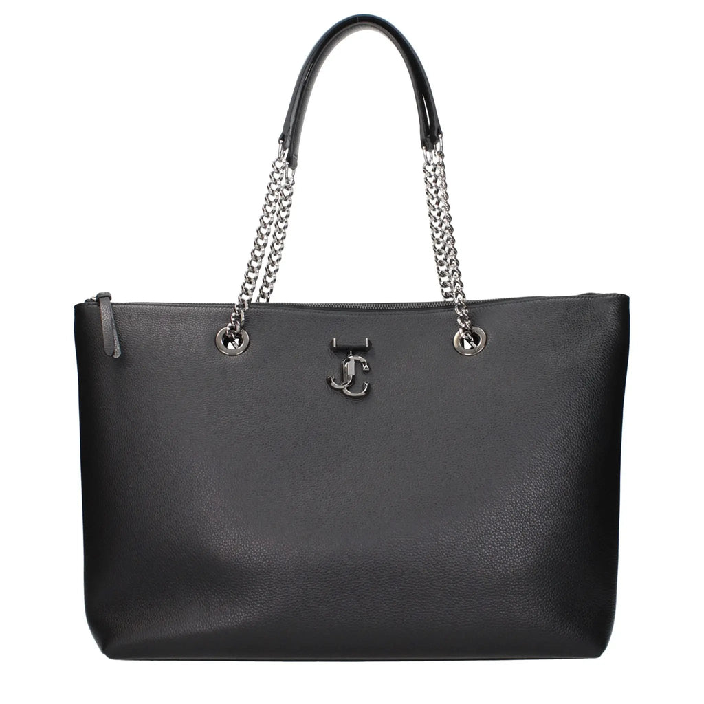 Jimmy Choo Black Leather Shoulder Bag