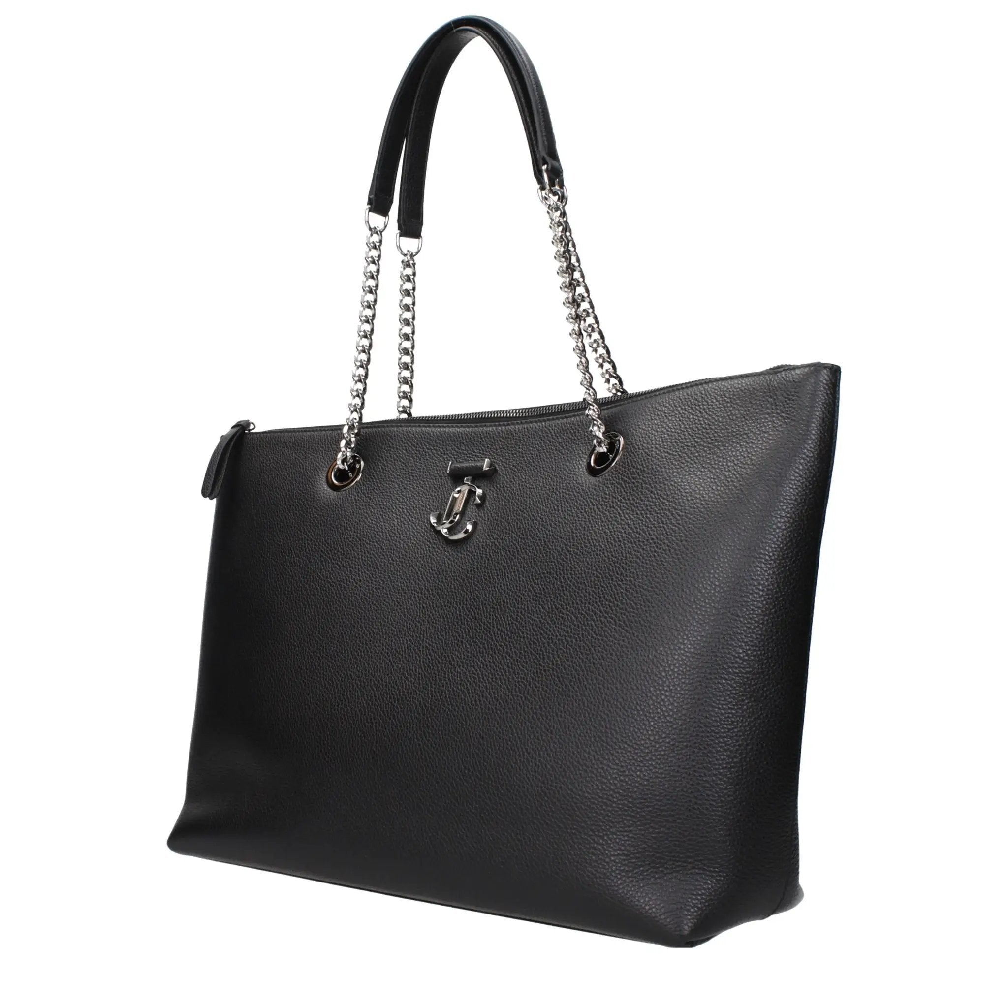 Jimmy Choo Black Leather Shoulder Bag