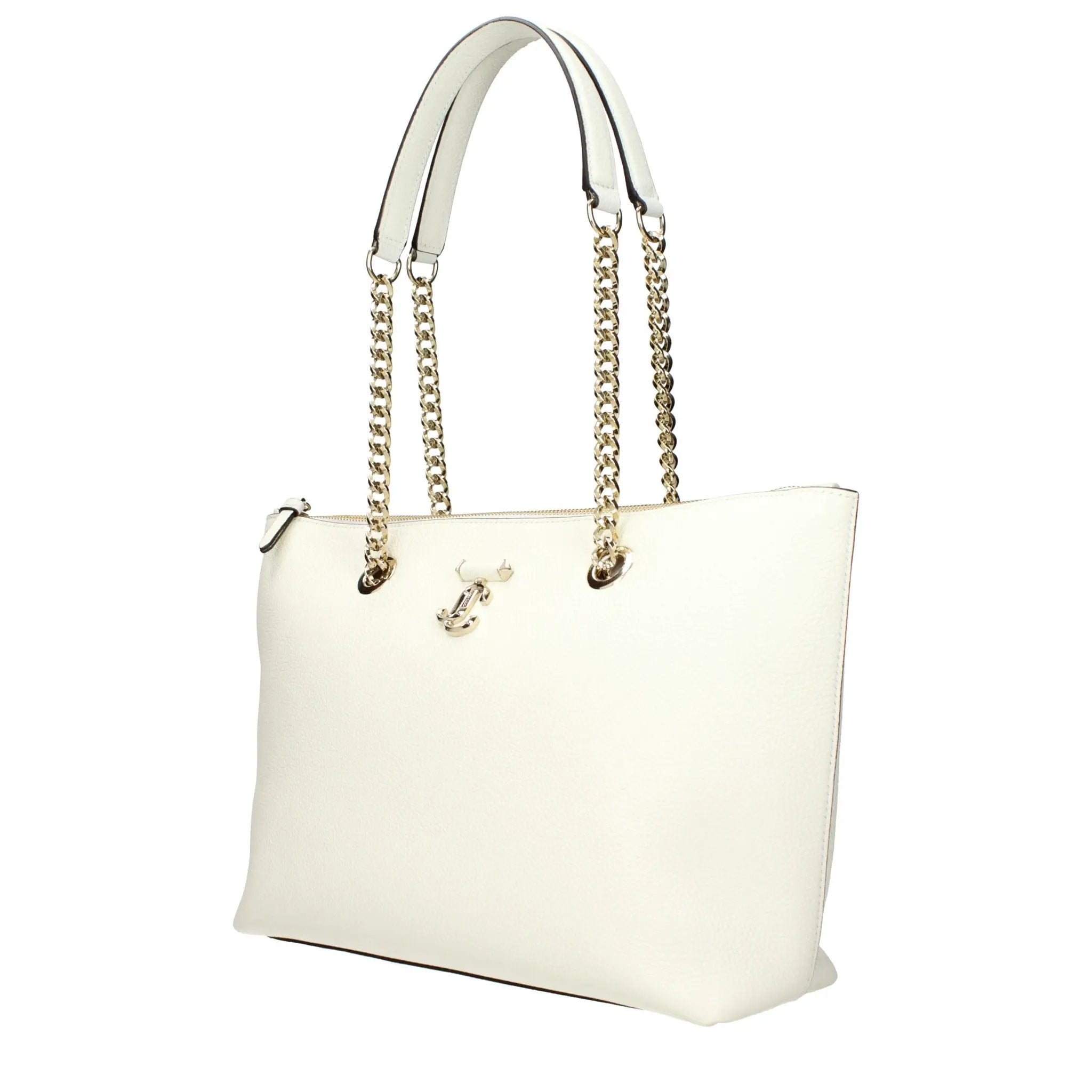Jimmy Choo White Leather Shoulder Bag