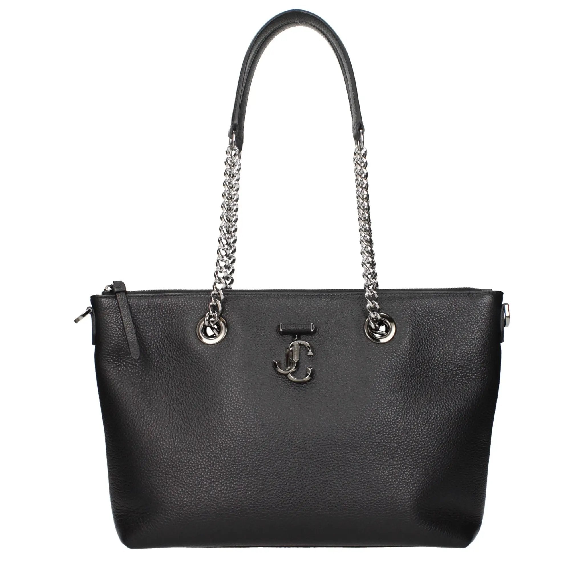 Jimmy Choo Black Leather Shoulder Bag