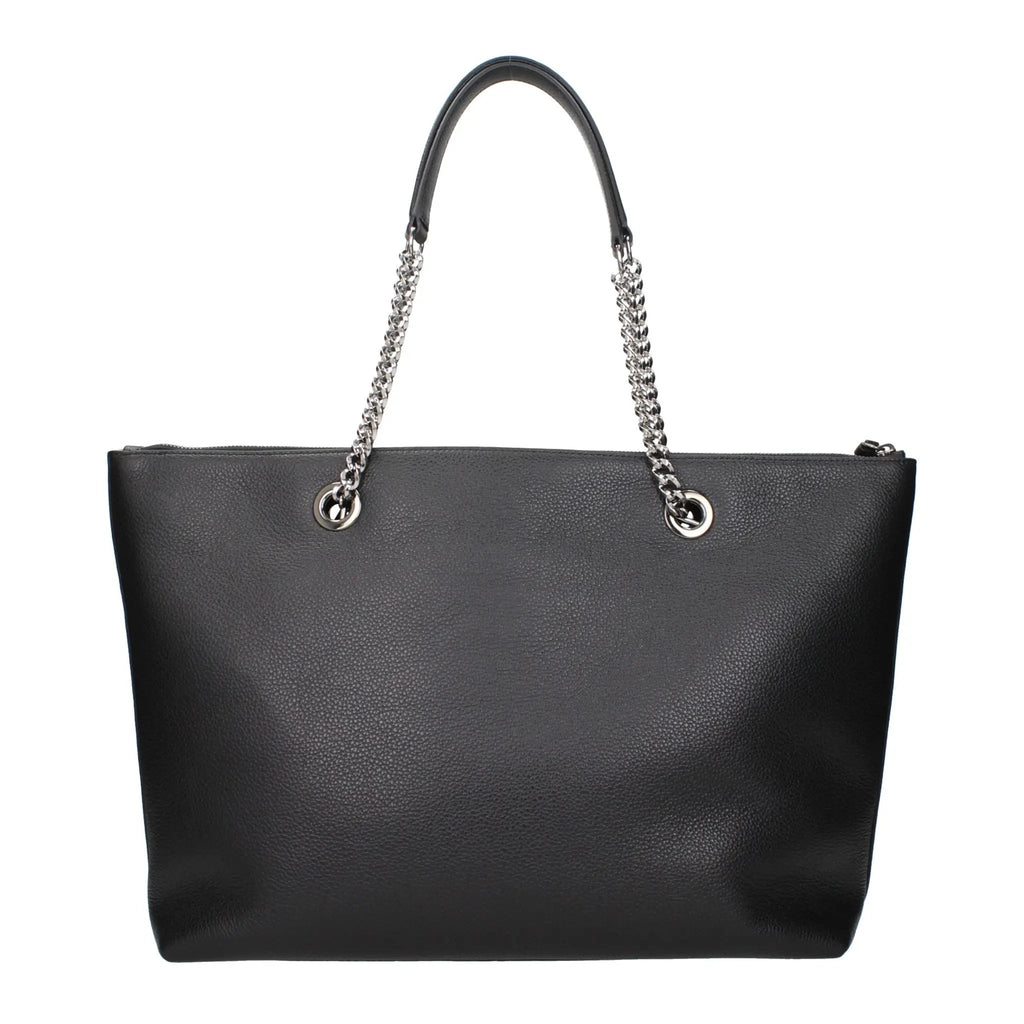 Jimmy Choo Black Leather Shoulder Bag