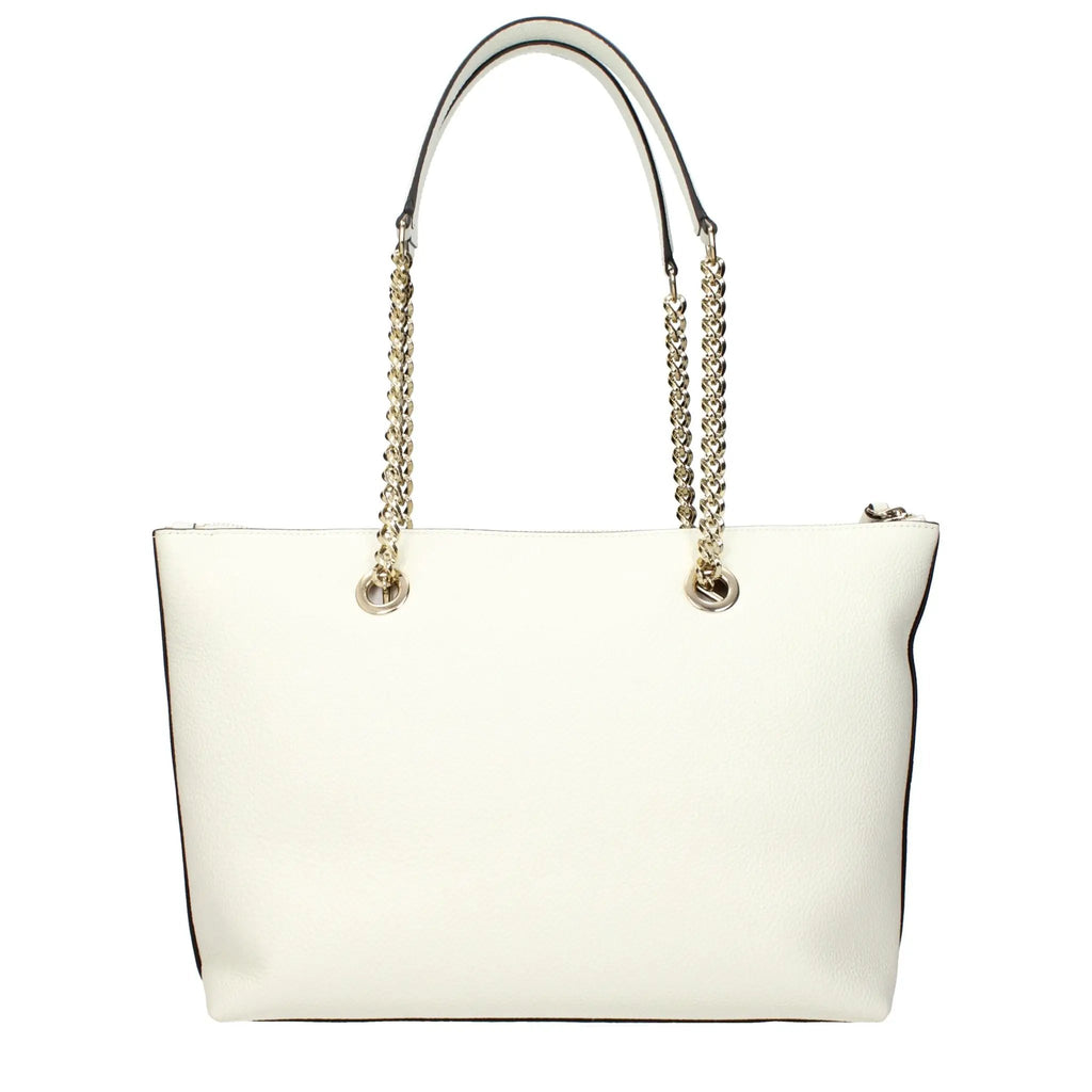 Jimmy Choo White Leather Shoulder Bag