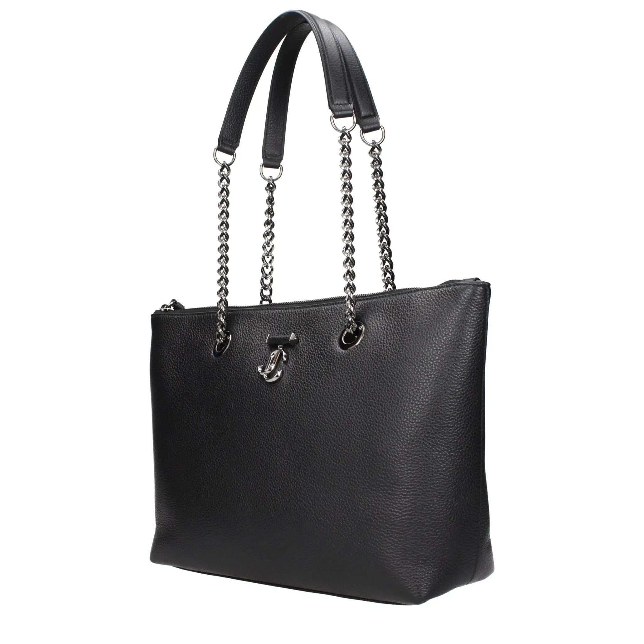 Jimmy Choo Black Leather Shoulder Bag