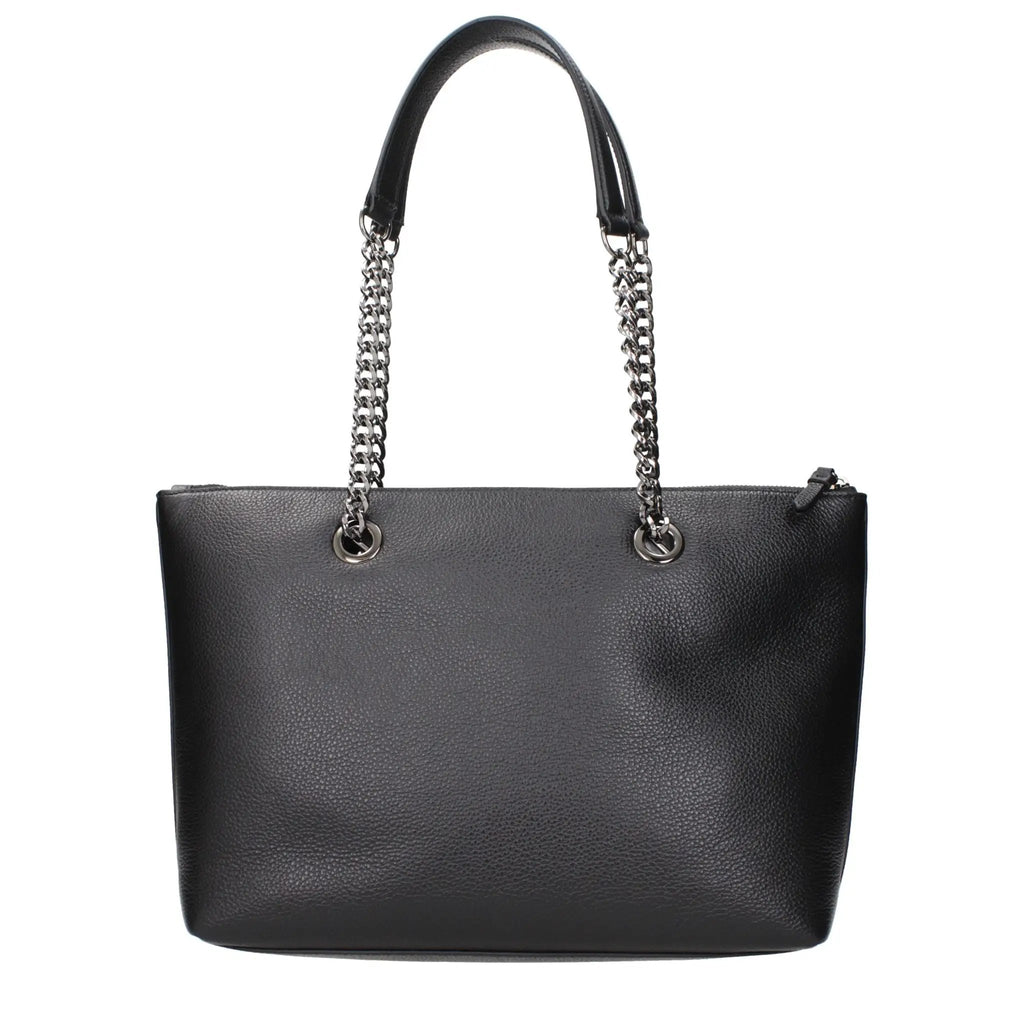 Jimmy Choo Black Leather Shoulder Bag