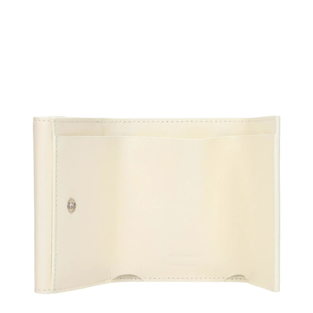 Jil Sander White Leather Wallet