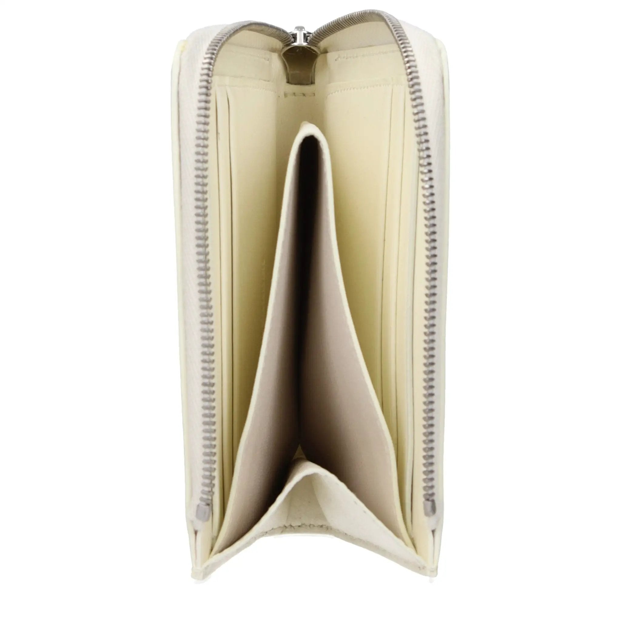 Jil Sander White Leather Wallet