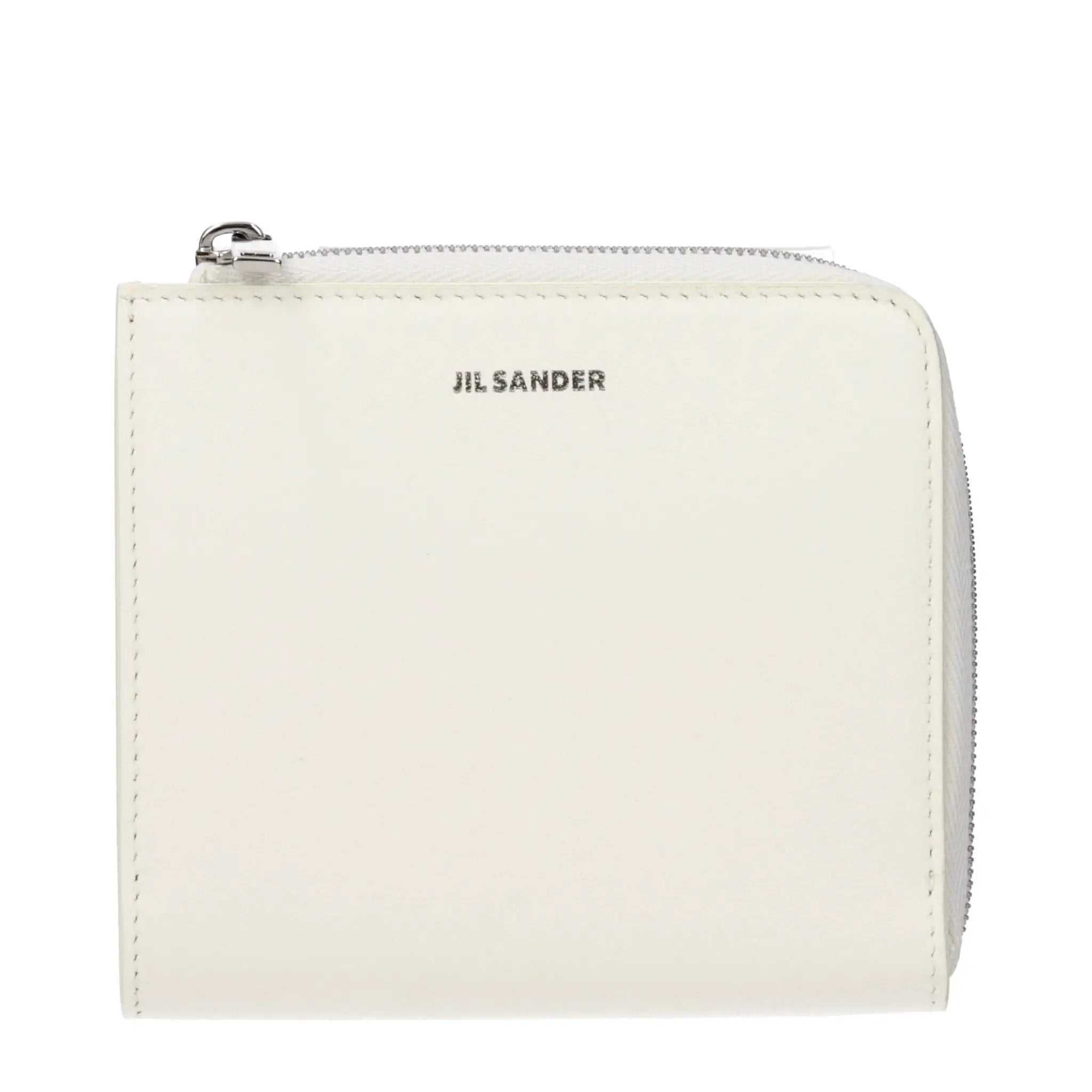 Jil Sander White Leather Wallet