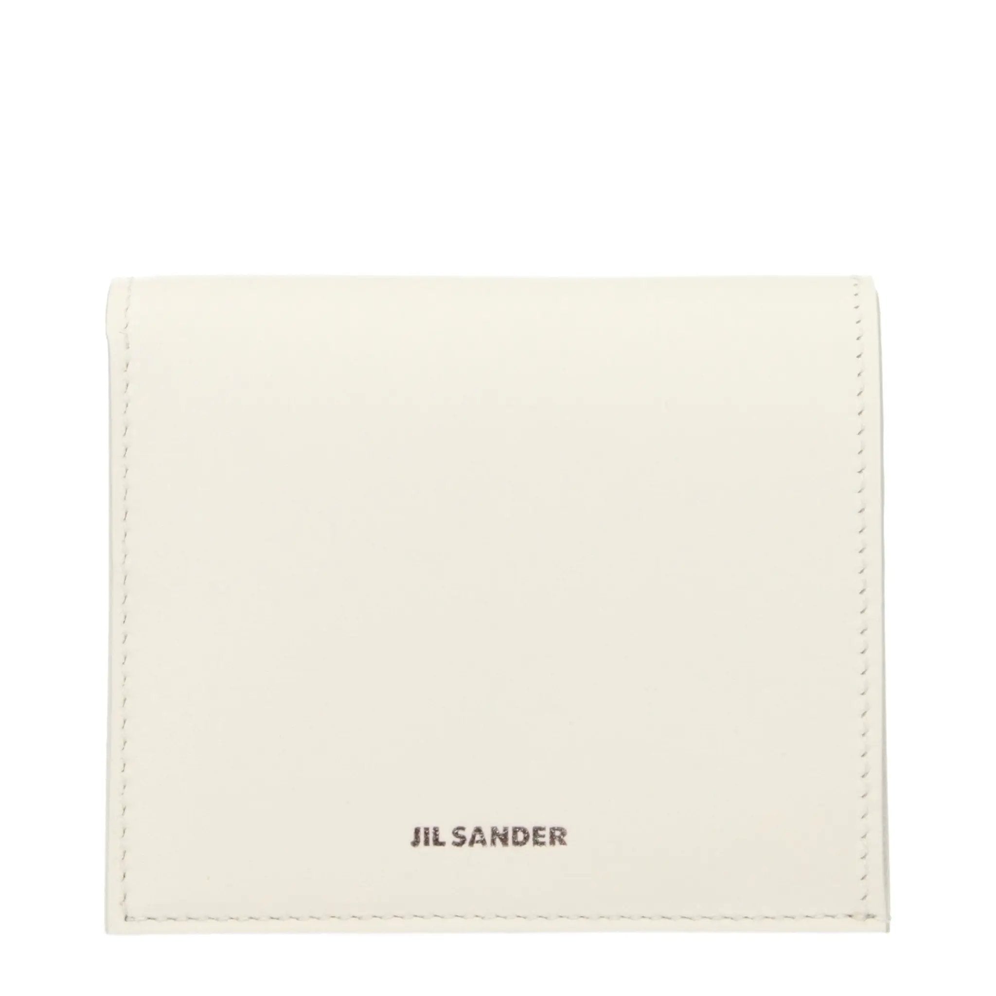 Jil Sander White Leather Wallet