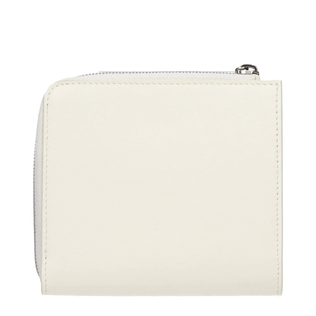 Jil Sander White Leather Wallet