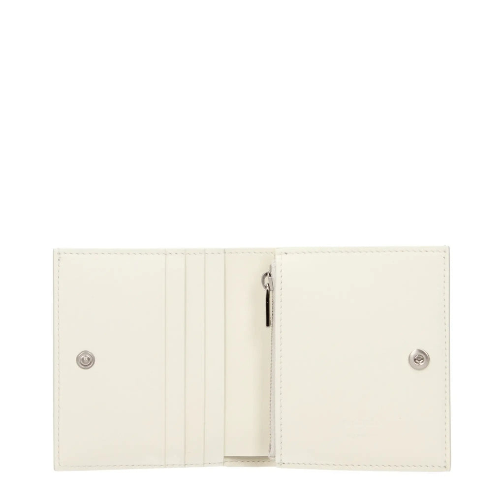 Jil Sander White Leather Wallet