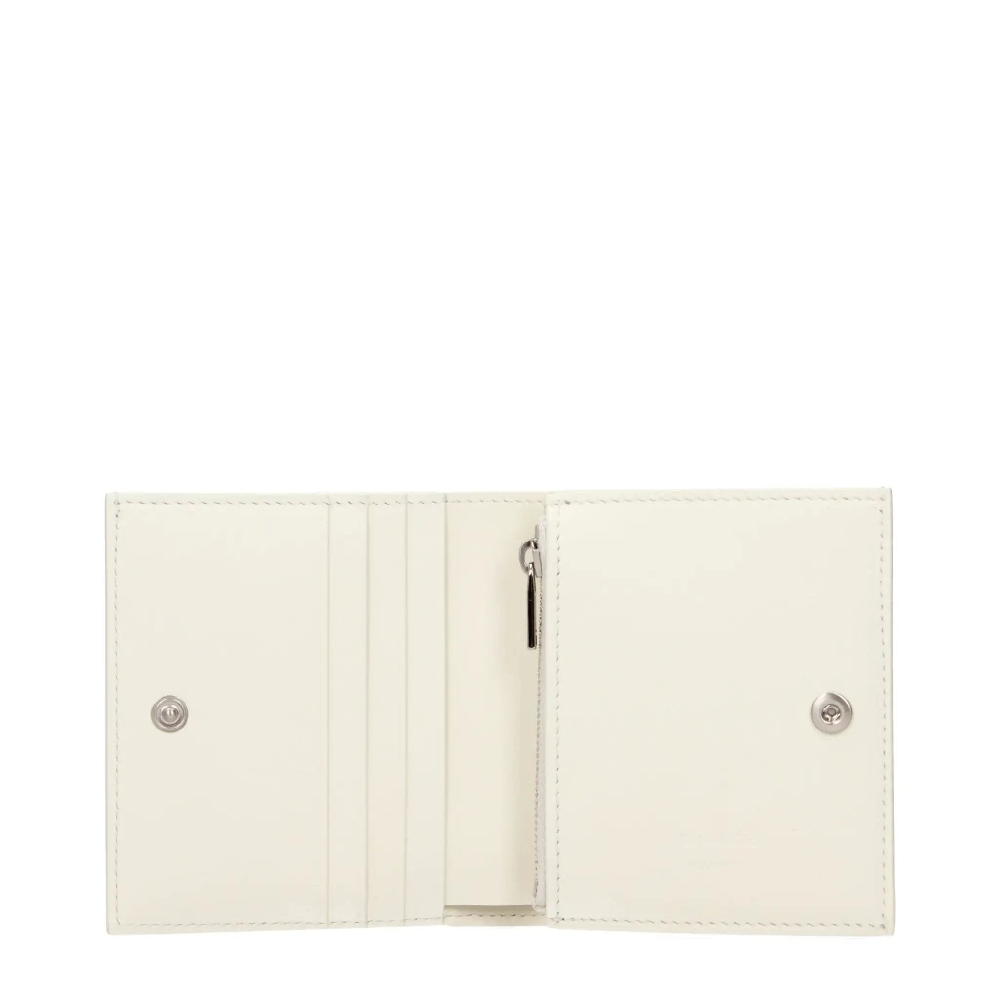 Jil Sander White Leather Wallet