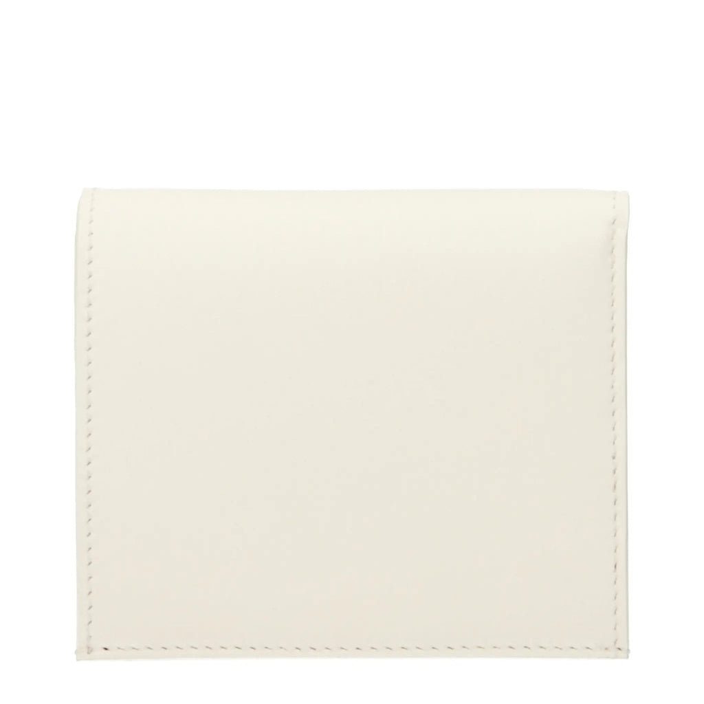 Jil Sander White Leather Wallet