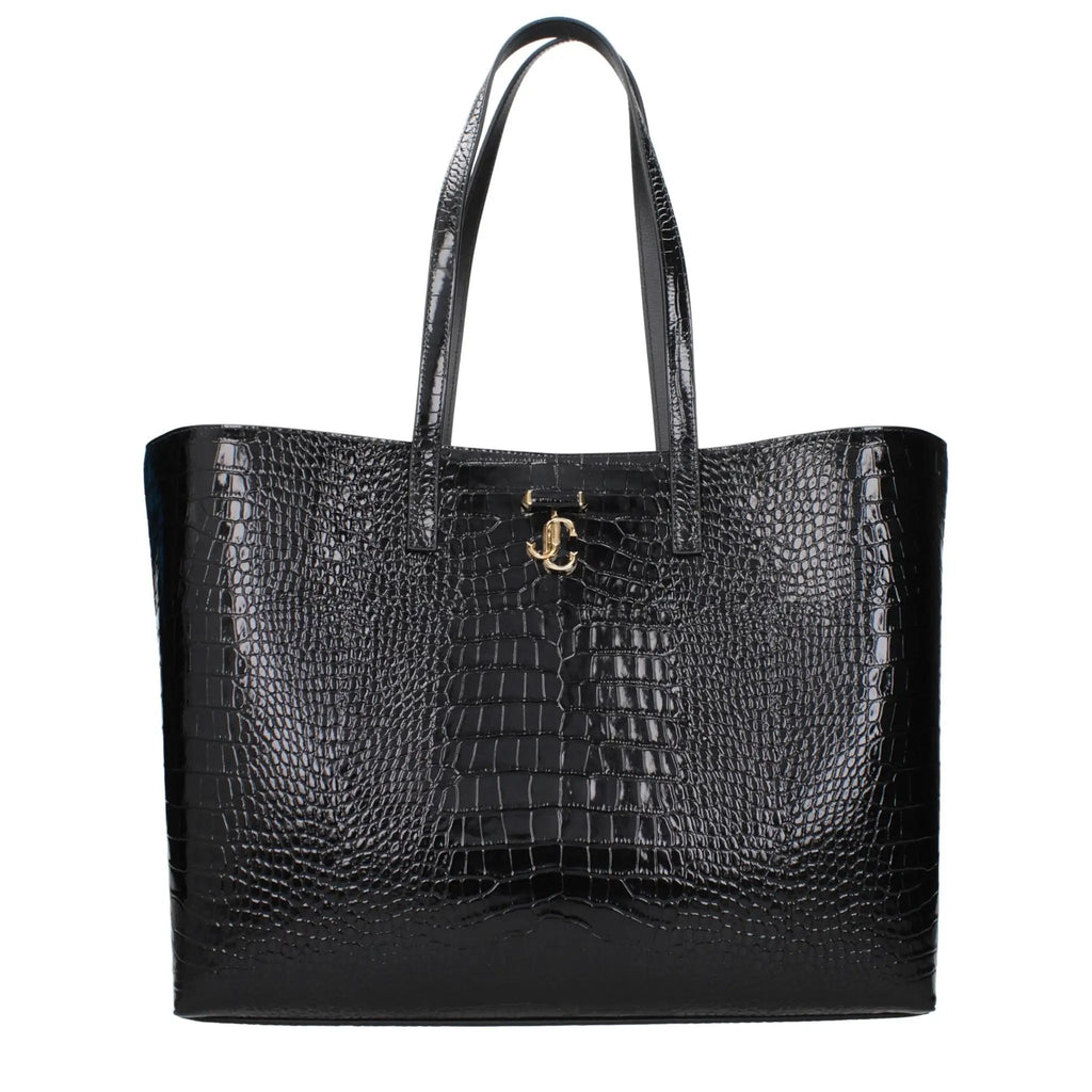 Jimmy Choo Black Leather Shoulder Bag